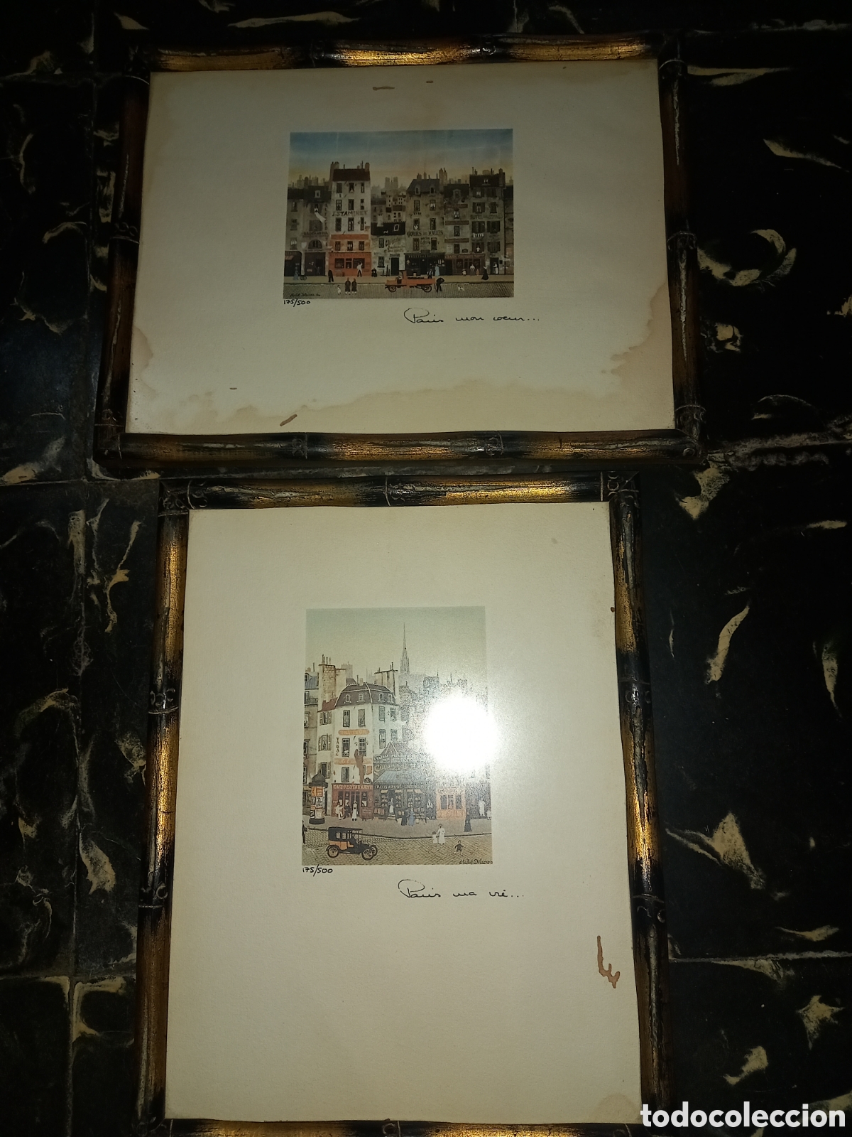 Otros objetos de arte: Laminas enmarcadas michel delacroix - Foto 1