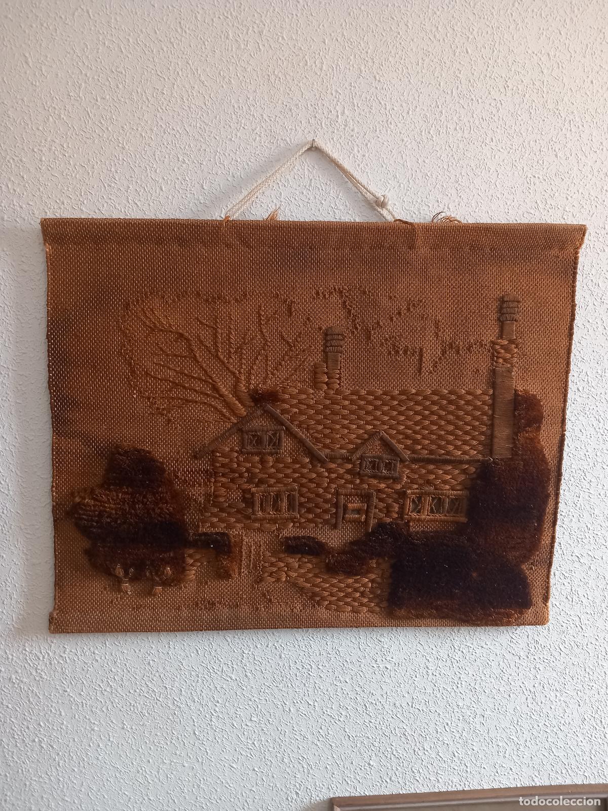 Otros objetos de arte: Precioso cuadro bordado a mano - Foto 1