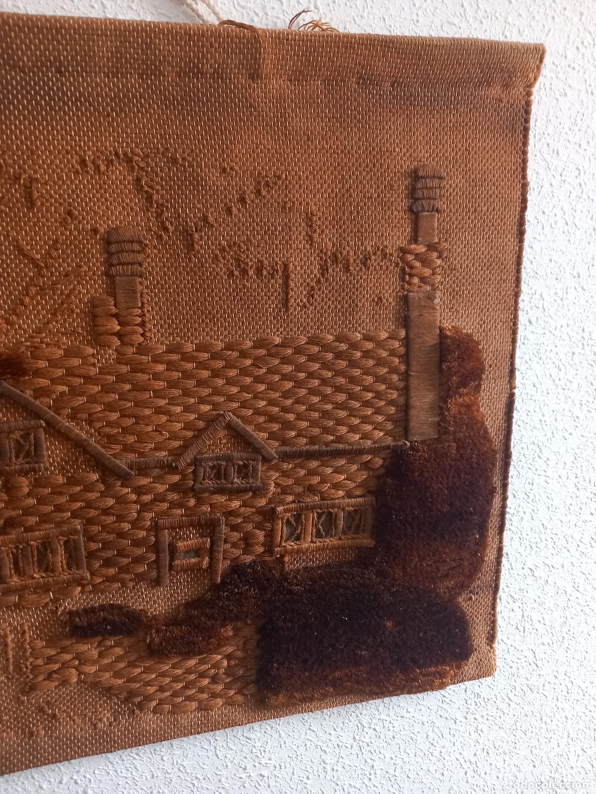 Otros objetos de arte: Precioso cuadro bordado a mano - Foto 4