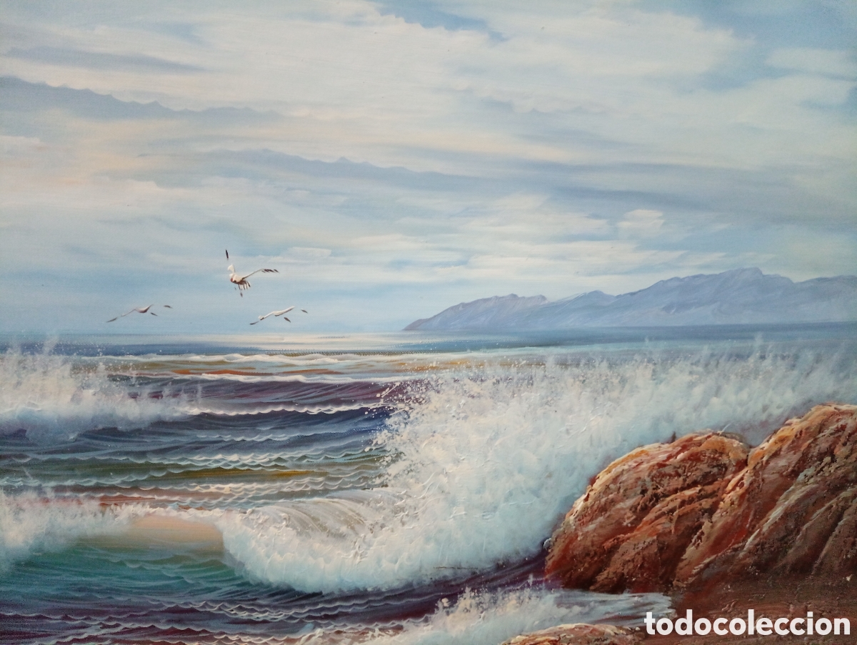 Otros objetos de arte: Cuadro oleo sobre lienzo firmado - Foto 2