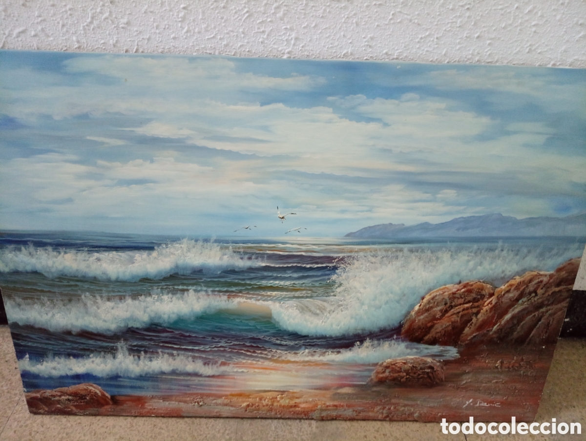 Otros objetos de arte: Cuadro oleo sobre lienzo firmado - Foto 1