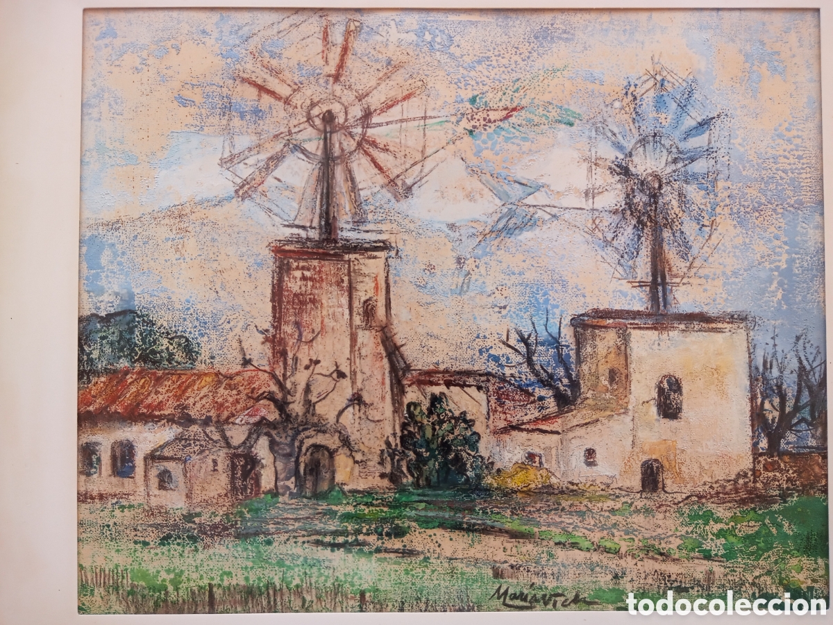 Otros objetos de arte: Mar&iacute;a Vich, t&eacute;cnica mixta sobre papel - Foto 2