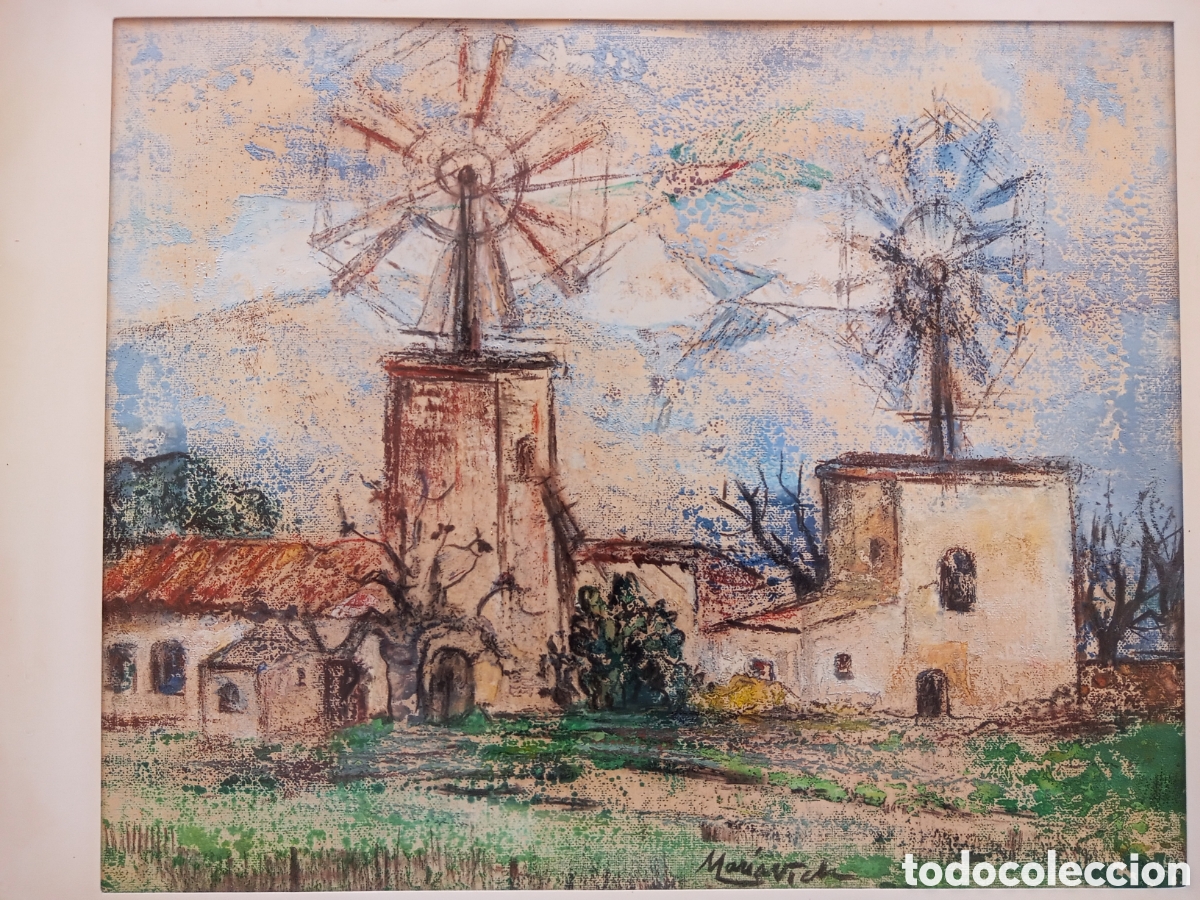 Otros objetos de arte: Mar&iacute;a Vich, t&eacute;cnica mixta sobre papel - Foto 3