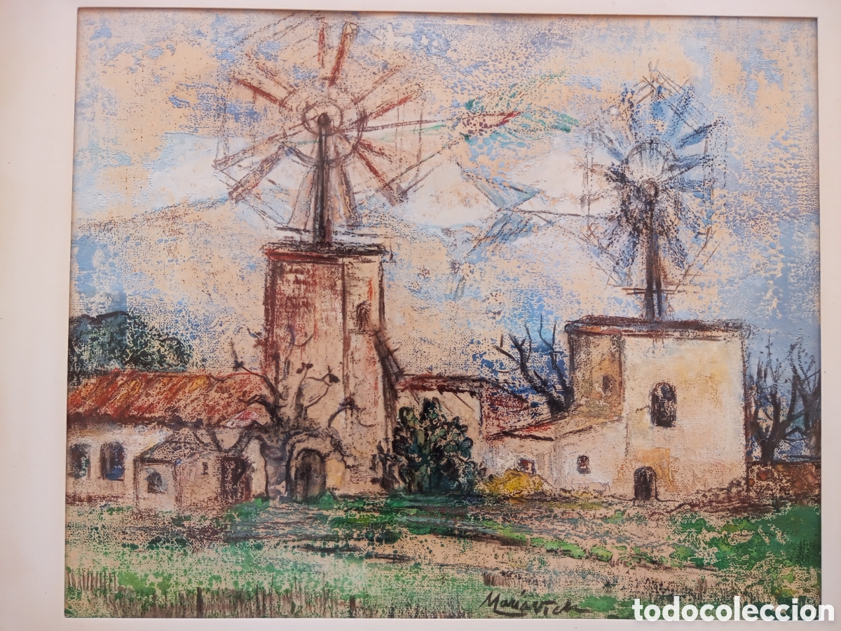 Otros objetos de arte: Mar&iacute;a Vich, t&eacute;cnica mixta sobre papel - Foto 1