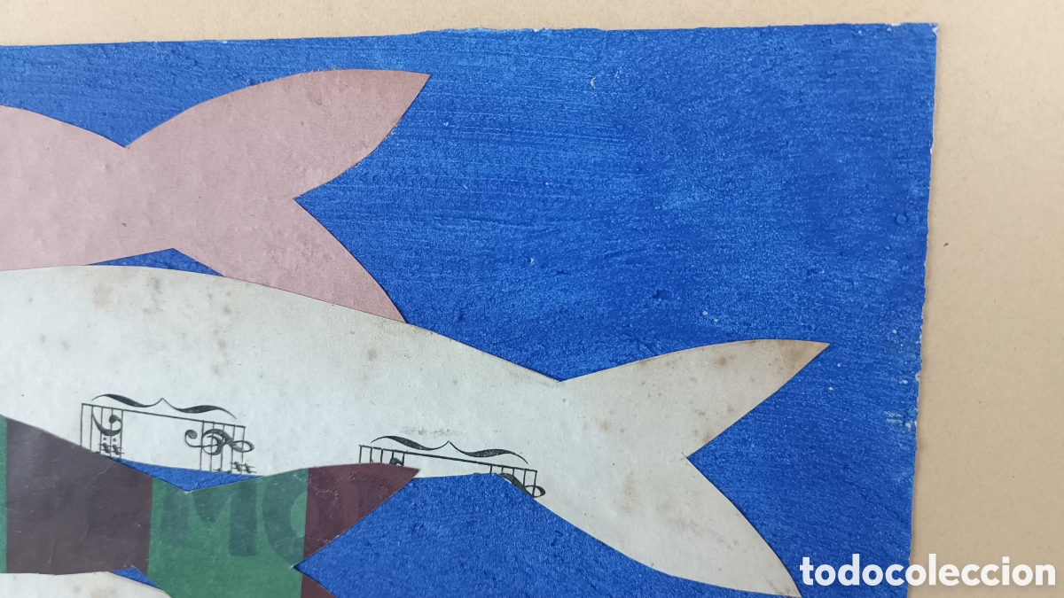 Otros objetos de arte: JUDITH CUNILLERA. COLLAGE. PECES - Foto 4