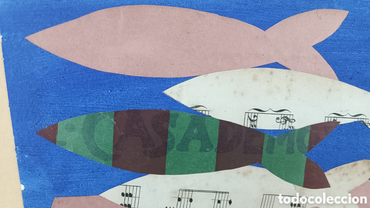 Otros objetos de arte: JUDITH CUNILLERA. COLLAGE. PECES - Foto 5