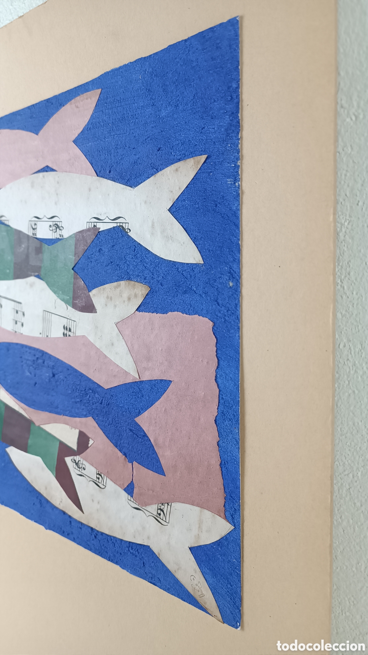 Otros objetos de arte: JUDITH CUNILLERA. COLLAGE. PECES - Foto 6