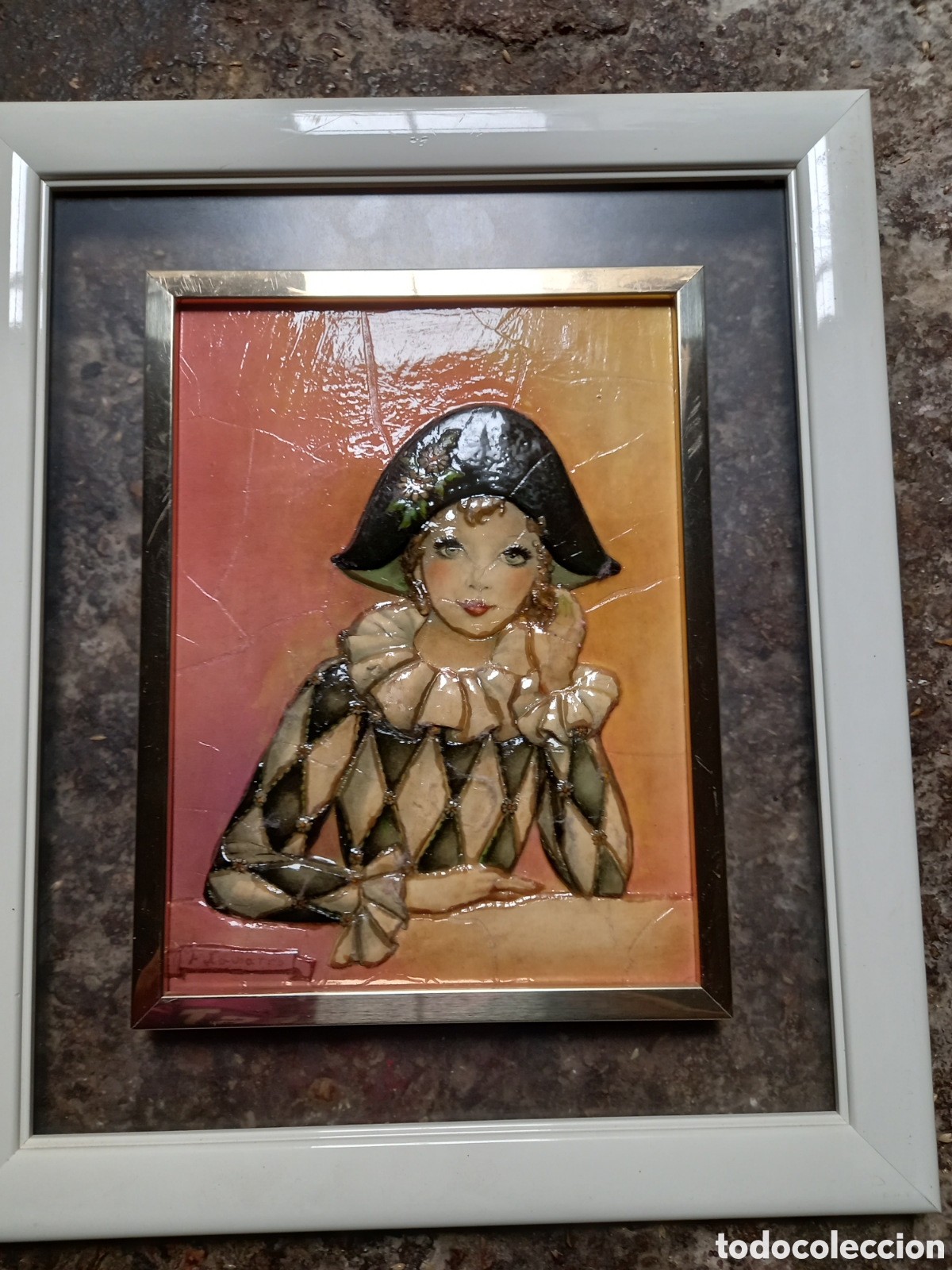 Otros objetos de arte: Cuadro relieve f.navarro - Foto 2