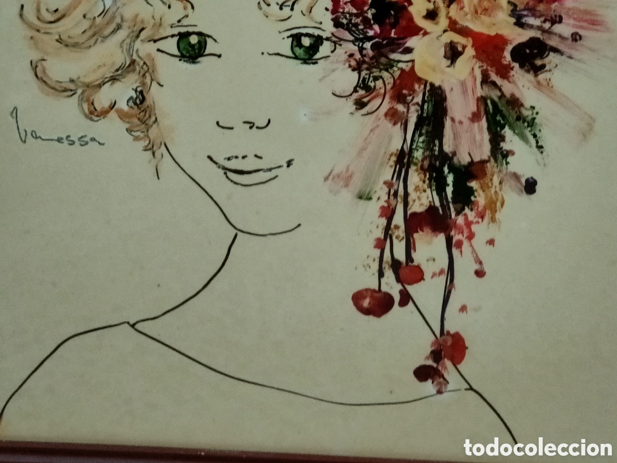 Otros objetos de arte: Cuadro en esmalte ( Vanessa) - Foto 5