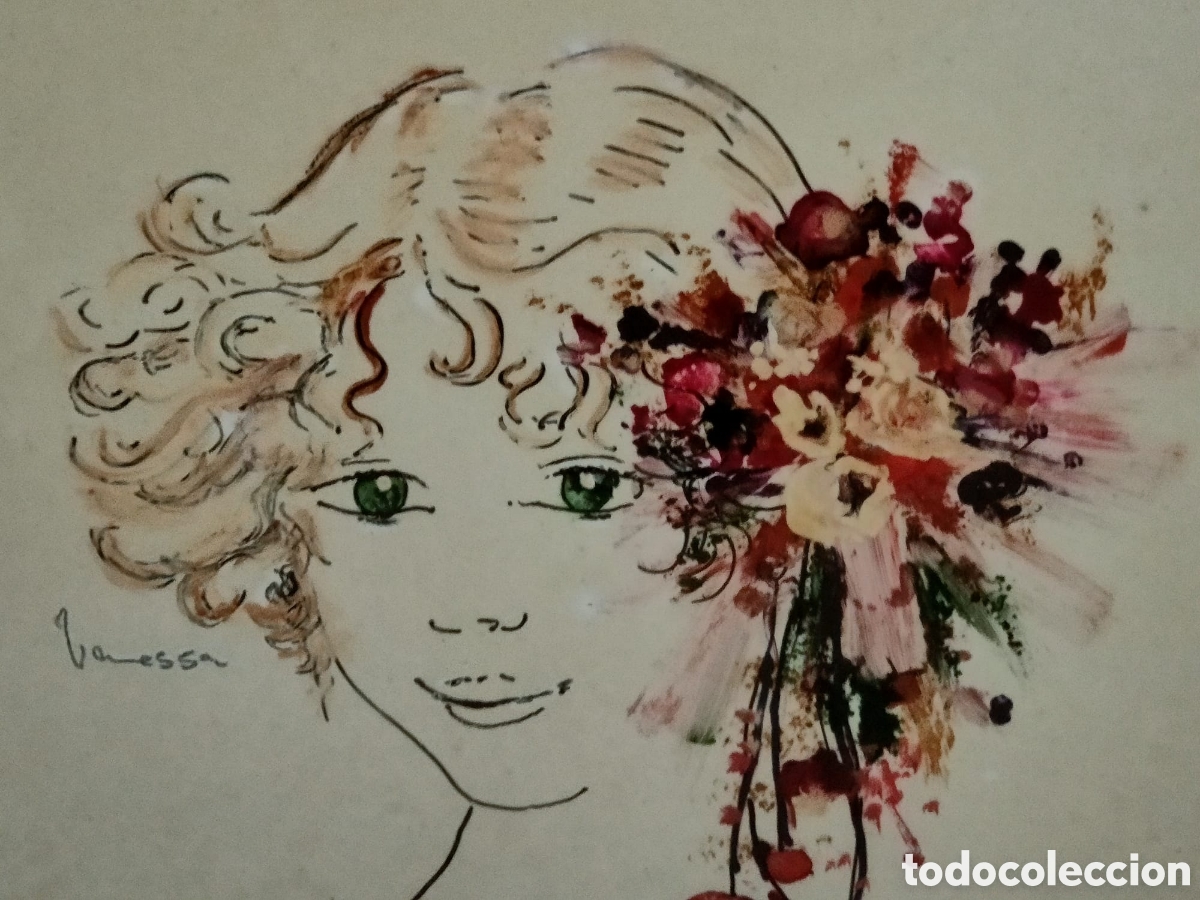 Otros objetos de arte: Cuadro en esmalte ( Vanessa) - Foto 6