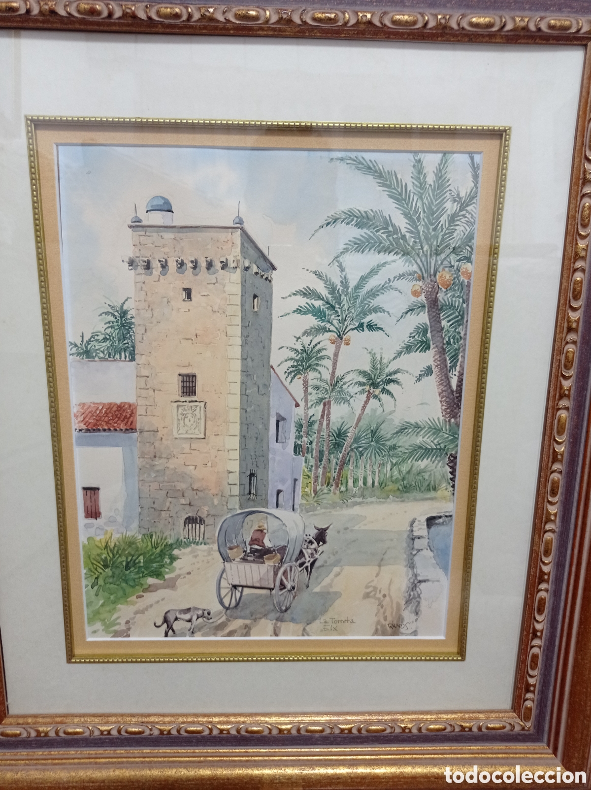 Otros objetos de arte: Cuadro La Torreta Elche - Foto 1
