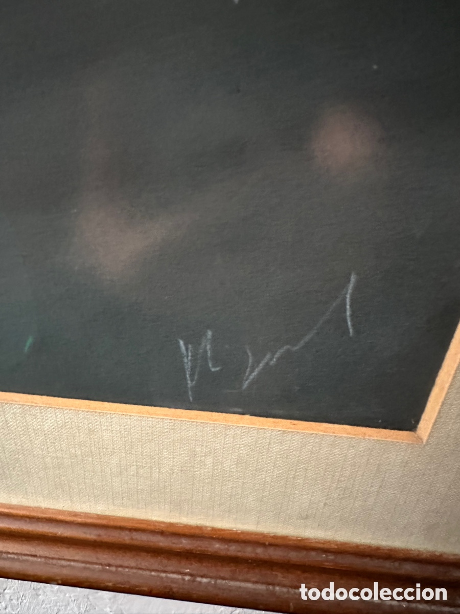 Otros objetos de arte: Cuadro pintado a la tiza estudio de la luz - Foto 2