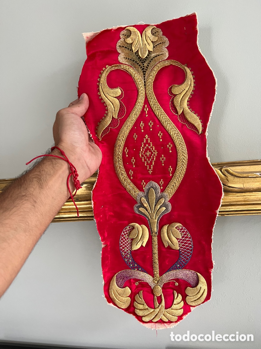 Otros objetos de arte: Pieza bordada en oro - Foto 1