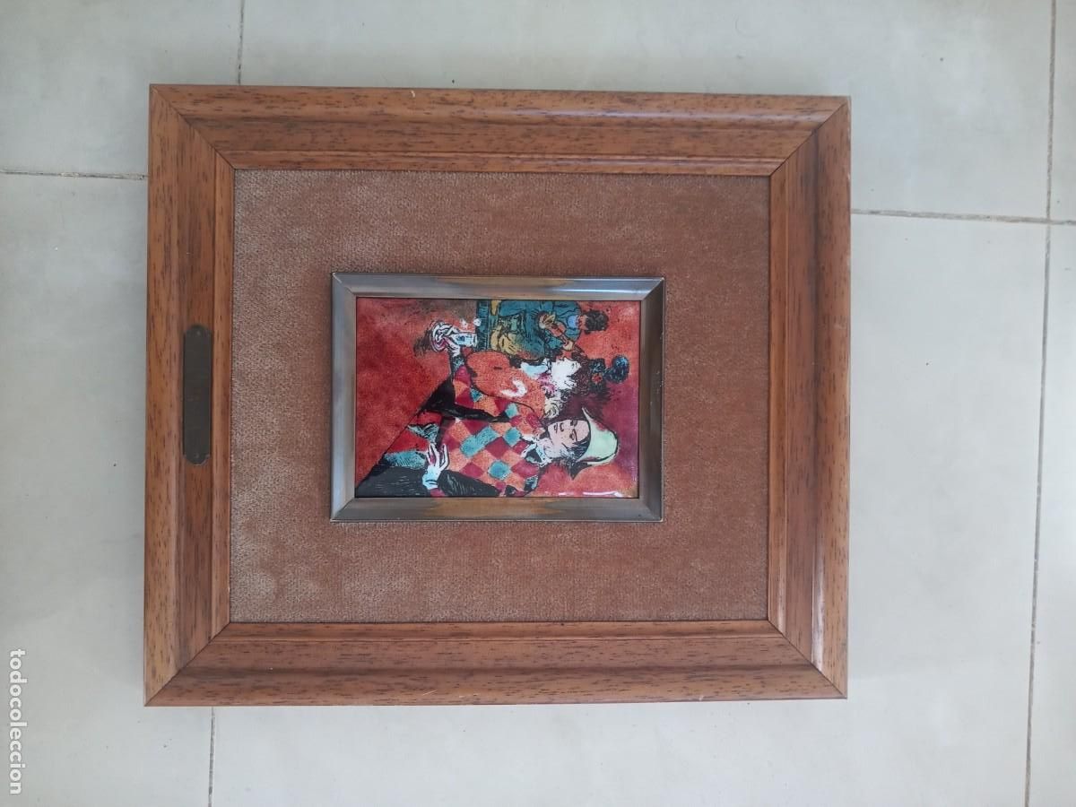 Otros objetos de arte: BONITO ESMALTEDE PICASO ANTIGUO - Foto 1