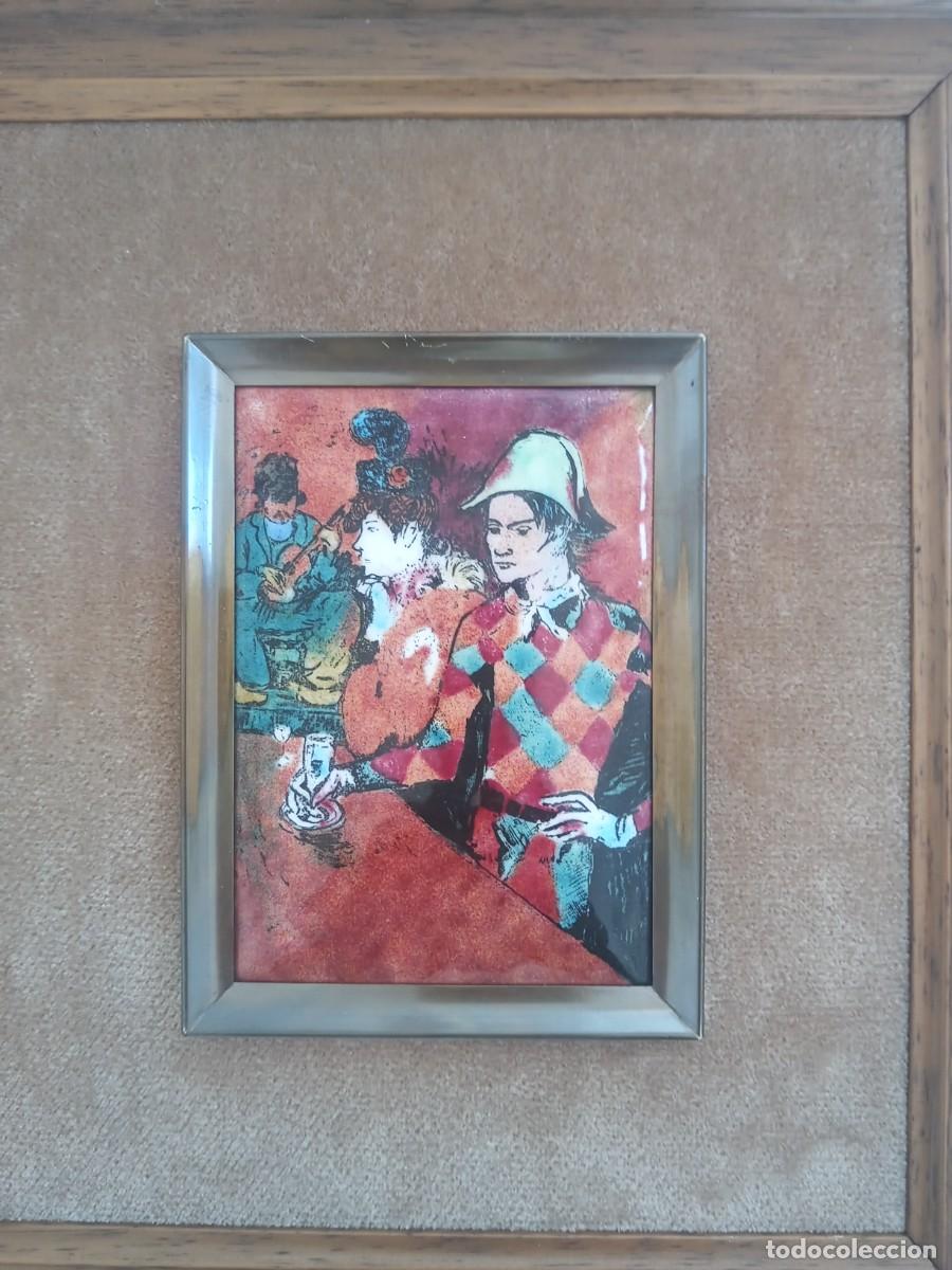 Otros objetos de arte: BONITO ESMALTEDE PICASO ANTIGUO - Foto 2