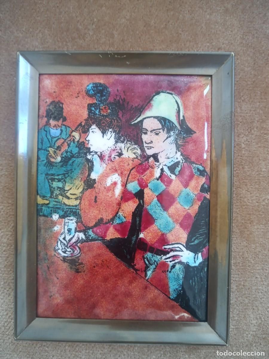 Otros objetos de arte: BONITO ESMALTEDE PICASO ANTIGUO - Foto 3