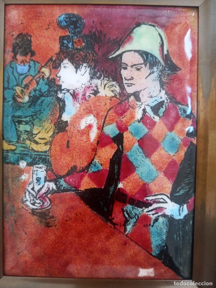 Otros objetos de arte: BONITO ESMALTEDE PICASO ANTIGUO - Foto 4