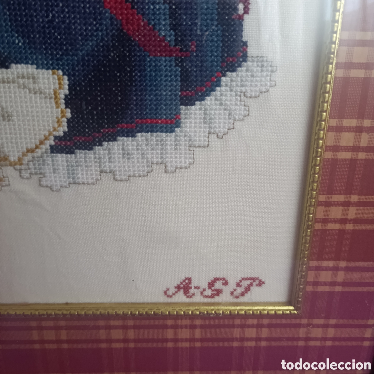 Otros objetos de arte: Cuadro punto de cruz cometas - Foto 3