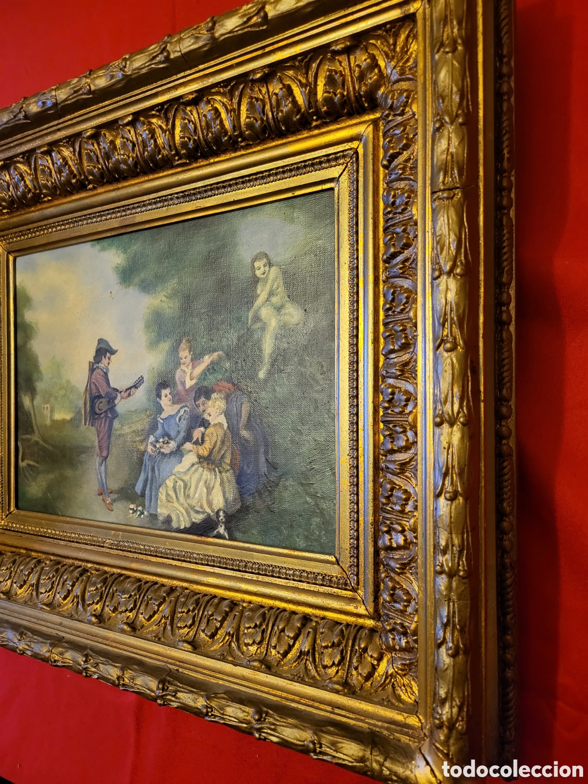 Otros objetos de arte: Marco antiguo de madera maciza - Foto 3