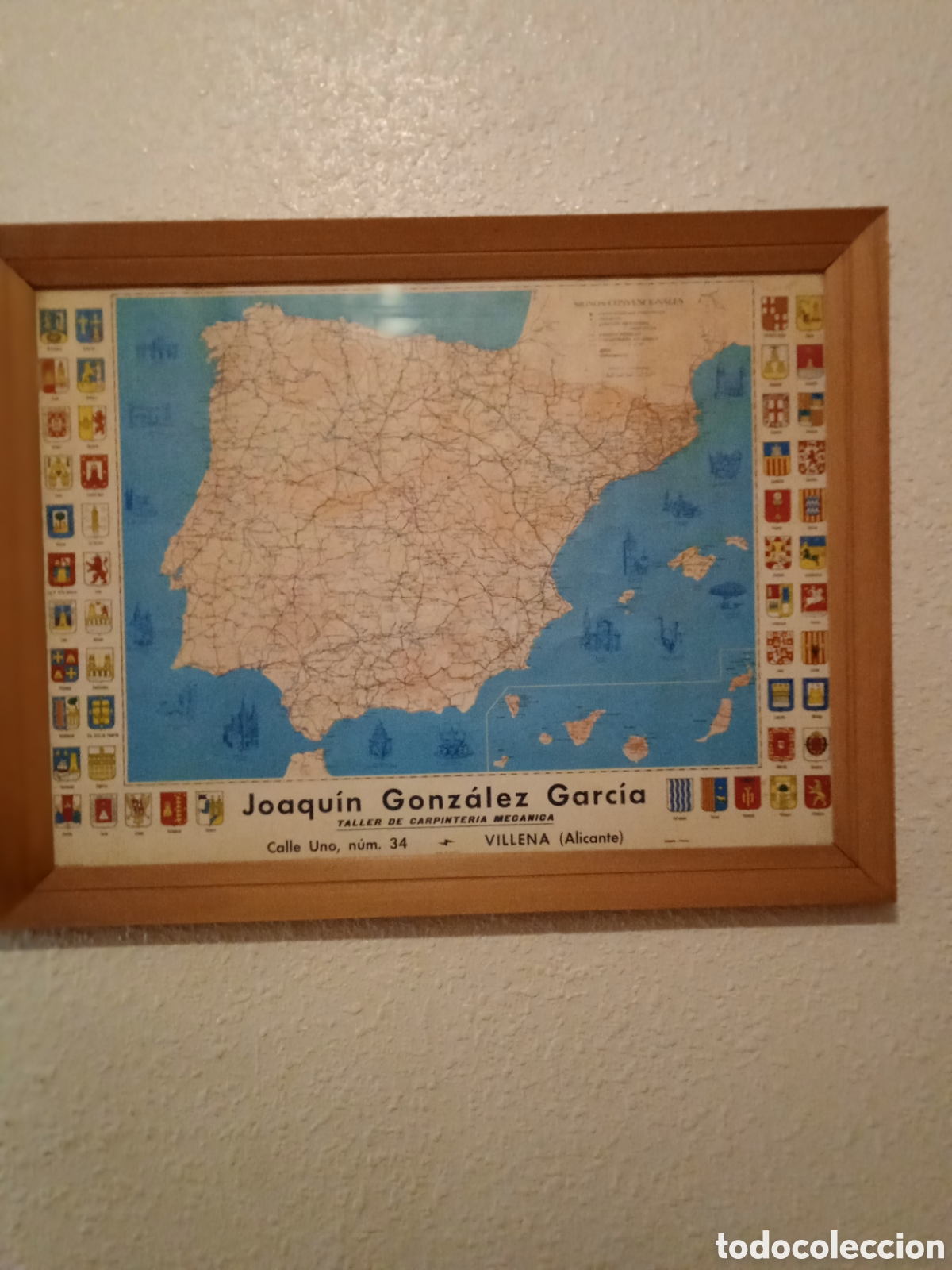 Otros objetos de arte: Bonito mapa antiguo - Foto 2