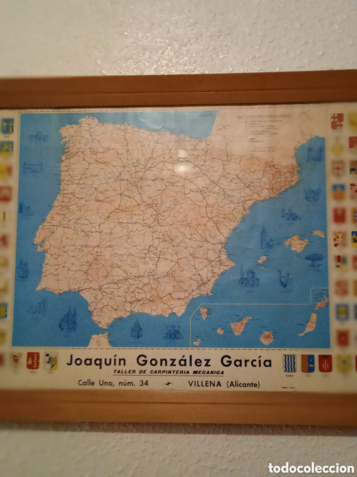 Otros objetos de arte: Bonito mapa antiguo - Foto 3