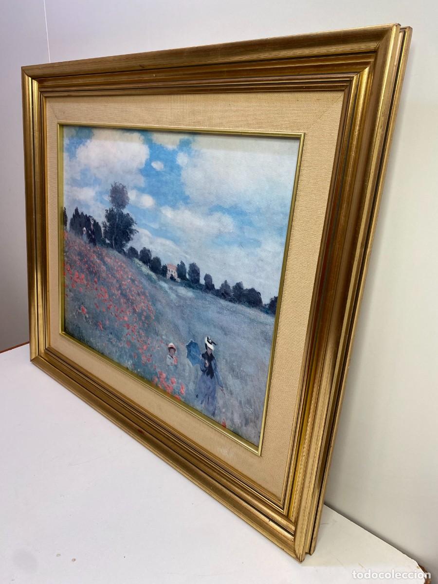 Otros objetos de arte: CUADRO LITOGRAF&Iacute;A COPIA &rdquo;LAS AMAPOLAS&rdquo; C. MONET - Foto 1