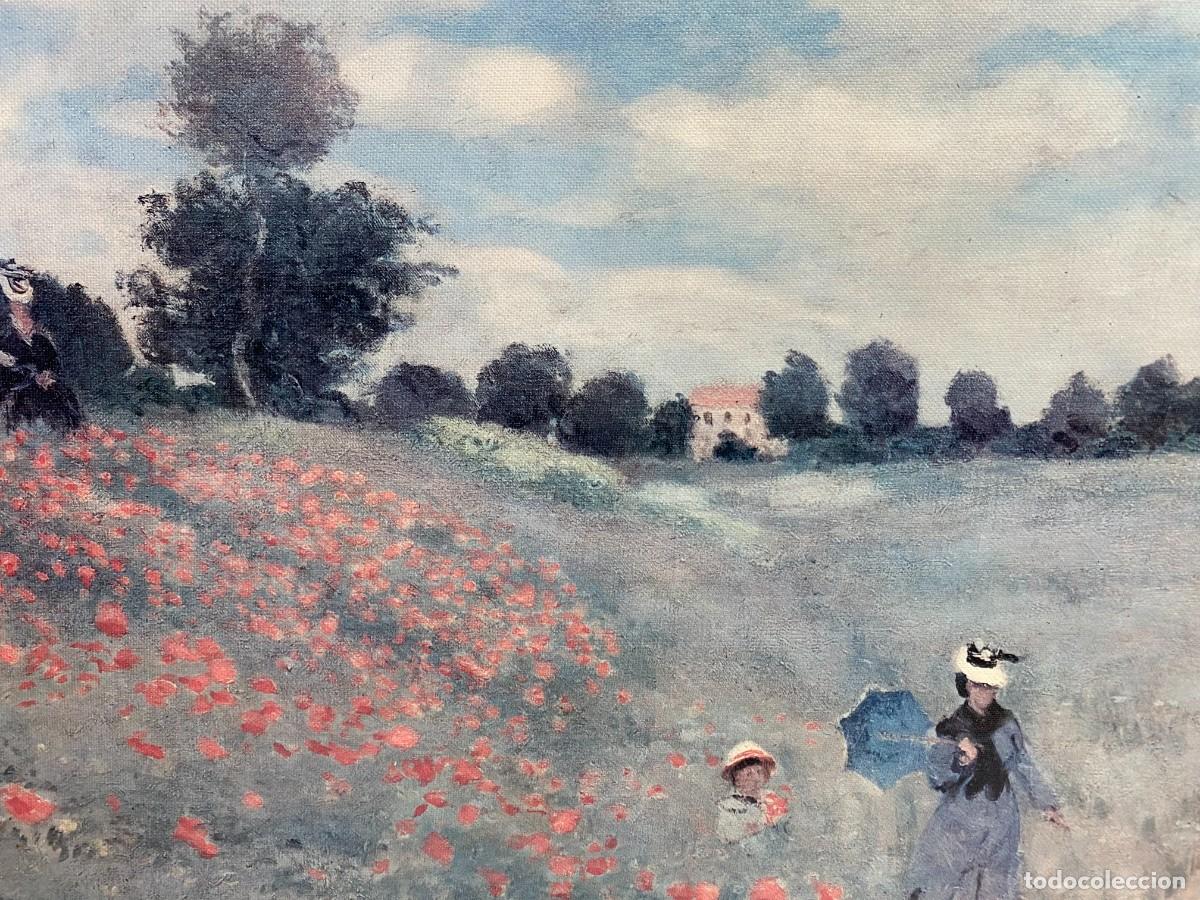 Otros objetos de arte: CUADRO LITOGRAF&Iacute;A COPIA &rdquo;LAS AMAPOLAS&rdquo; C. MONET - Foto 4