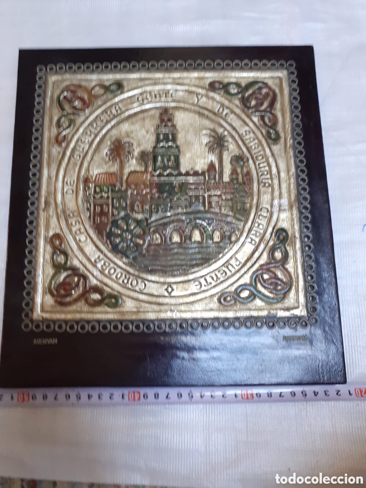 Otros objetos de arte: Cuadro Meryan en cuero - Foto 2