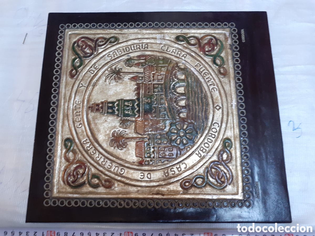 Otros objetos de arte: Cuadro Meryan en cuero - Foto 3