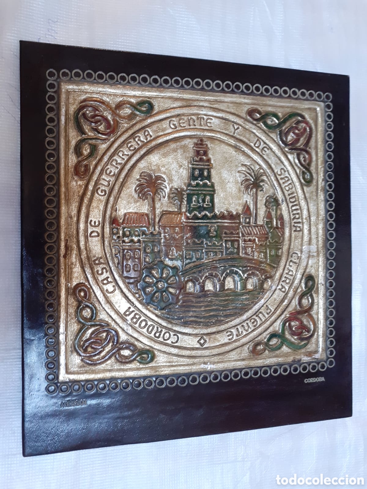 Otros objetos de arte: Cuadro Meryan en cuero - Foto 1