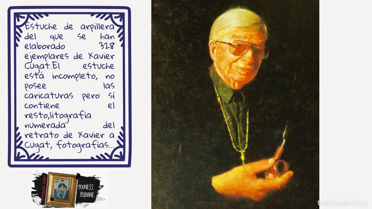 Otros objetos de arte: Estuche de arpillera numerado de Xavier Cugat - Foto 1