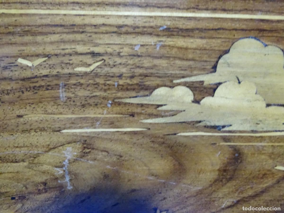 Otros objetos de arte: TABLA DE MADERA NO LE CON MARQUETERIA. ARTE ORIENTAL. - Foto 8