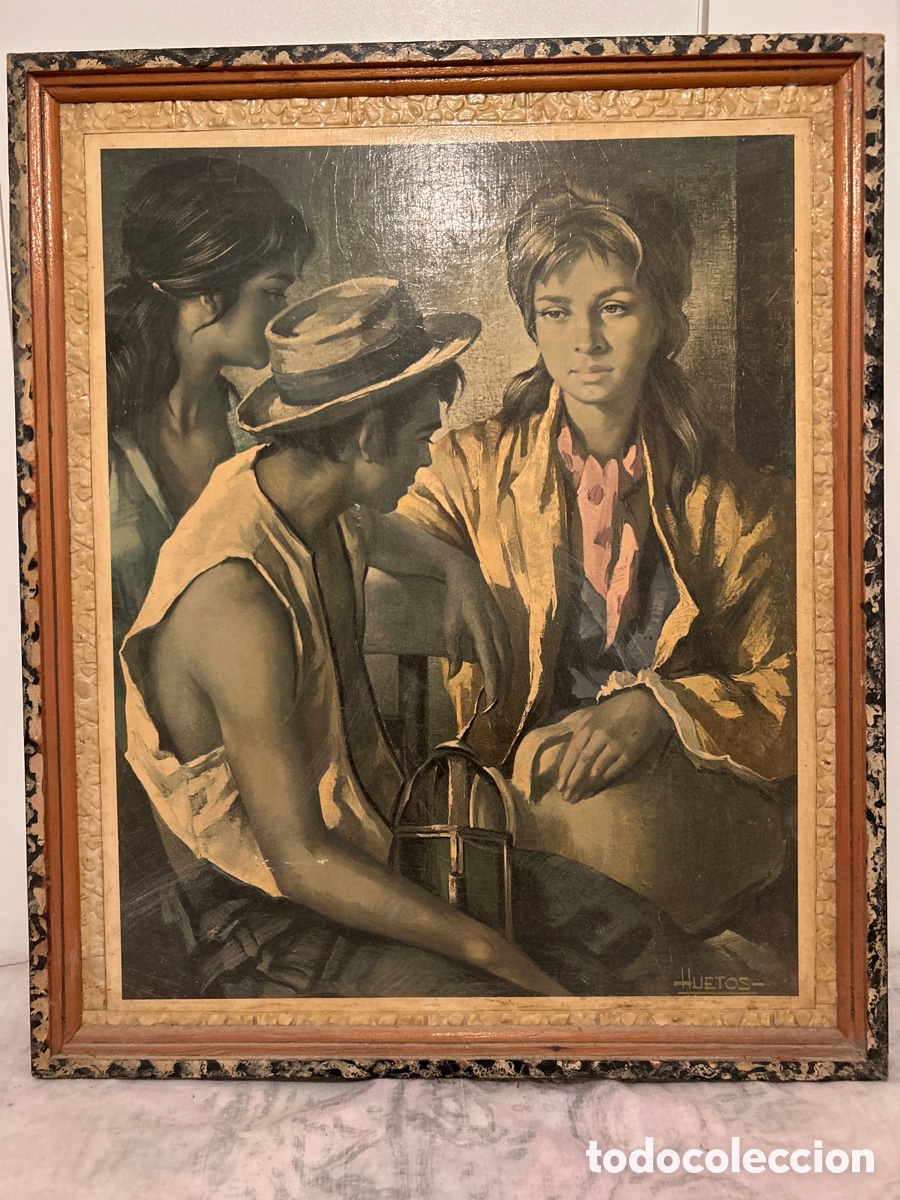Otros objetos de arte: Cuadro huetos madera 62x52 - Foto 1