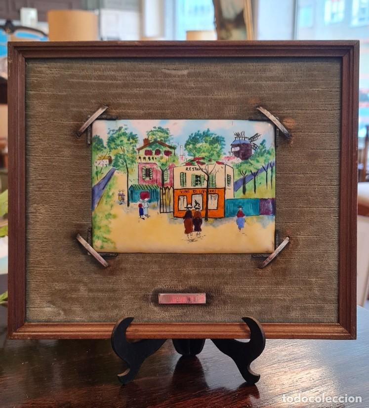 Otros objetos de arte: Pareja de esmaltes de Maurice Utrillo - Foto 5