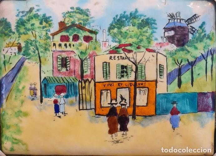 Otros objetos de arte: Pareja de esmaltes de Maurice Utrillo - Foto 6