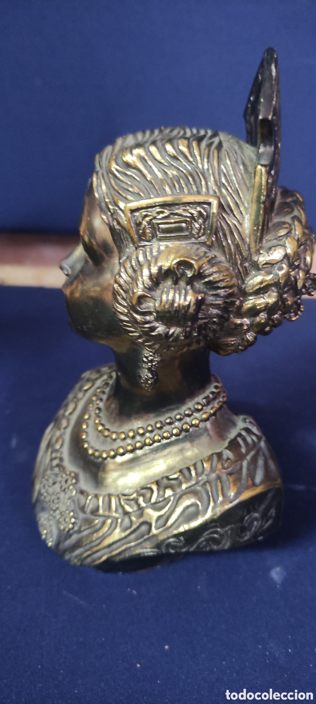 Otros objetos de arte: ANTIGUO BUSTO DE FALLERA - Foto 2