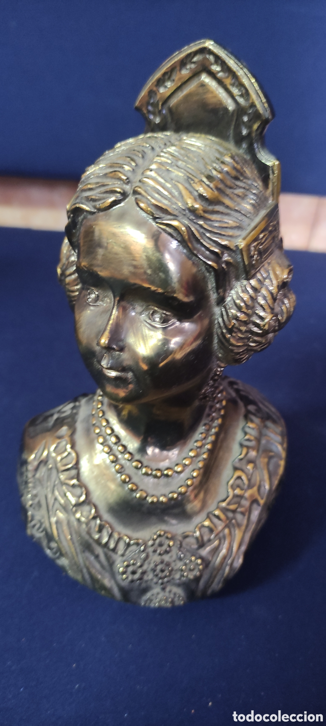 Otros objetos de arte: ANTIGUO BUSTO DE FALLERA - Foto 6