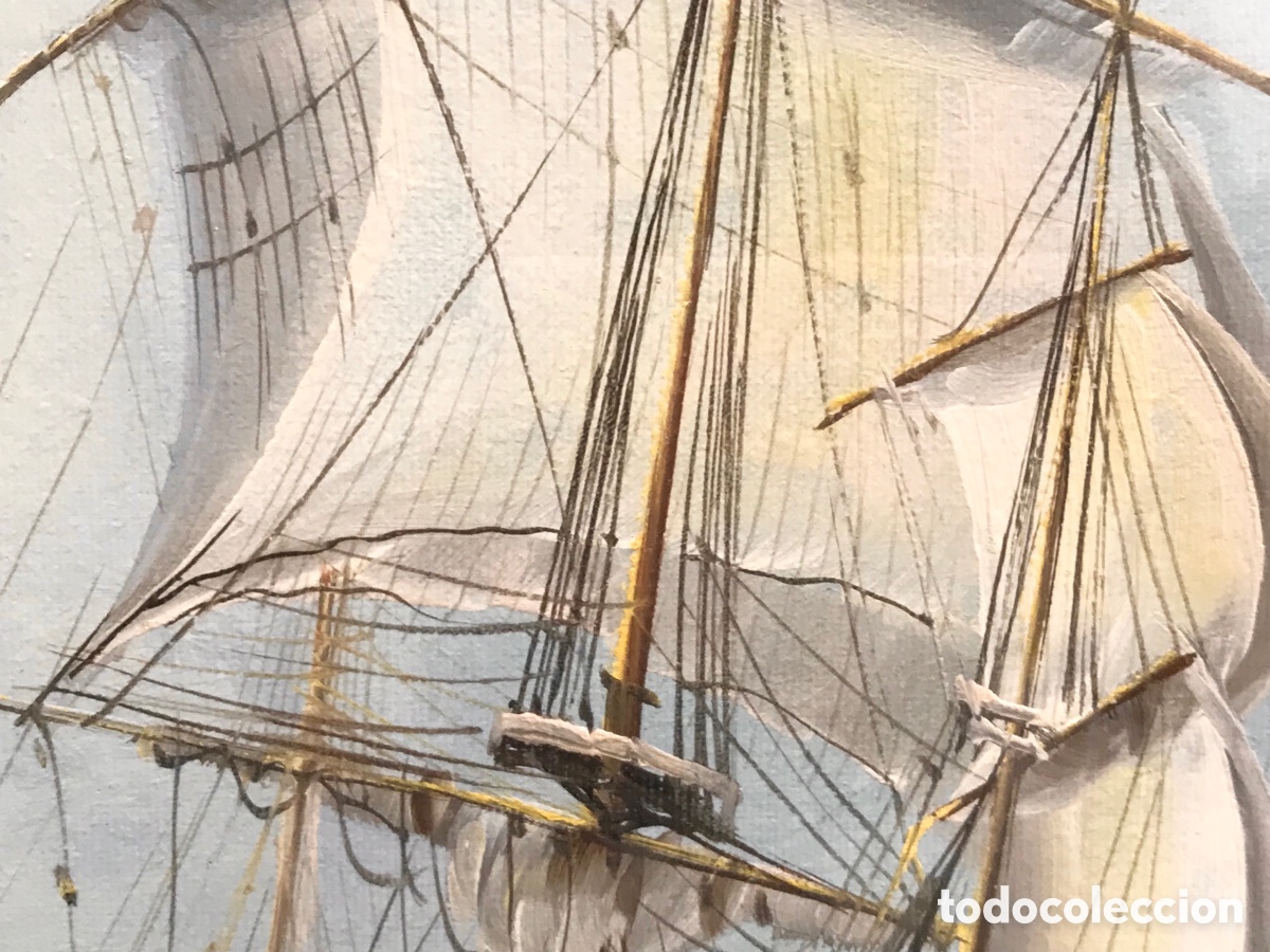Otros objetos de arte: &ldquo;Clipper en Alta Mar&rdquo; AmBrose, S.XX - Foto 10