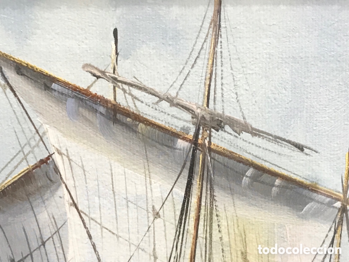 Otros objetos de arte: &ldquo;Clipper en Alta Mar&rdquo; AmBrose, S.XX - Foto 11
