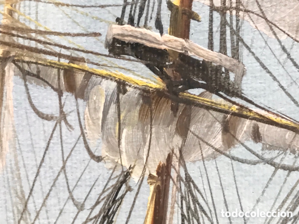 Otros objetos de arte: &ldquo;Clipper en Alta Mar&rdquo; AmBrose, S.XX - Foto 13
