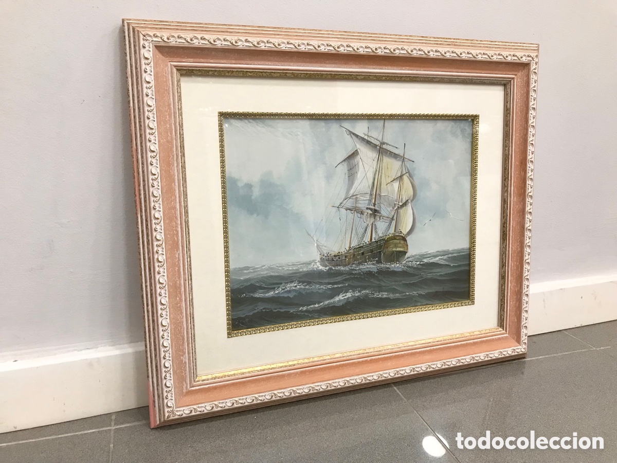 Otros objetos de arte: &ldquo;Clipper en Alta Mar&rdquo; AmBrose, S.XX - Foto 24