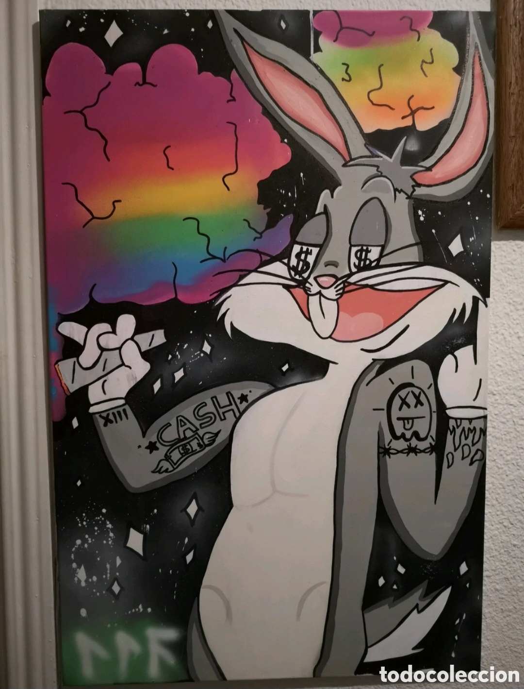 Otros objetos de arte: Cuadro Bugs Bunny - Foto 1