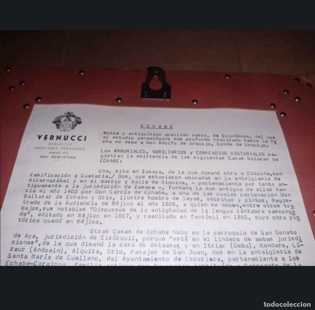 Otros objetos de arte: Cuadro apellido Echabe - Foto 5