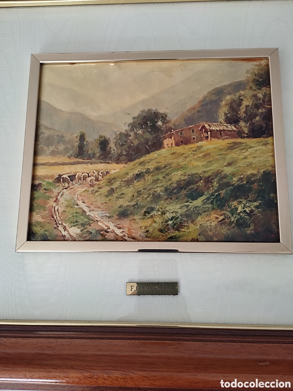 Otros objetos de arte: Cuadro pintura esmalte F.Carbonell - Foto 4