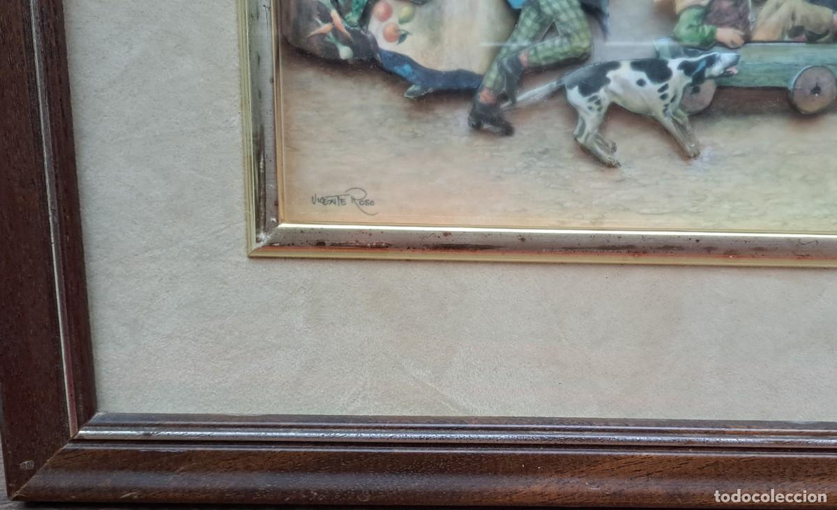 Otros objetos de arte: Cuadro esmaltado en relieve de Vicente Roso - Foto 6