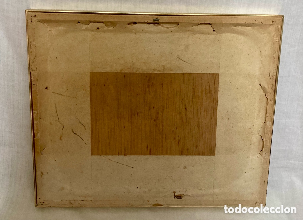 Otros objetos de arte: Cuadro de esmalte marco met&aacute;lico - Foto 2