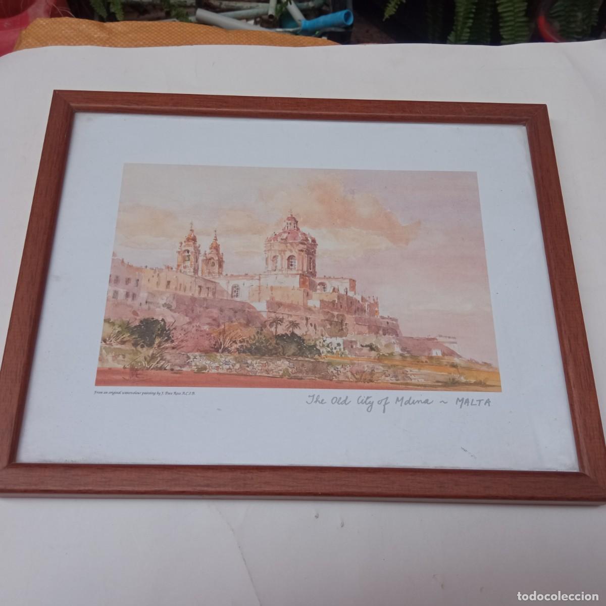 Otros objetos de arte: cuadro la ciudad vieja M-Dima , Malta - Foto 1