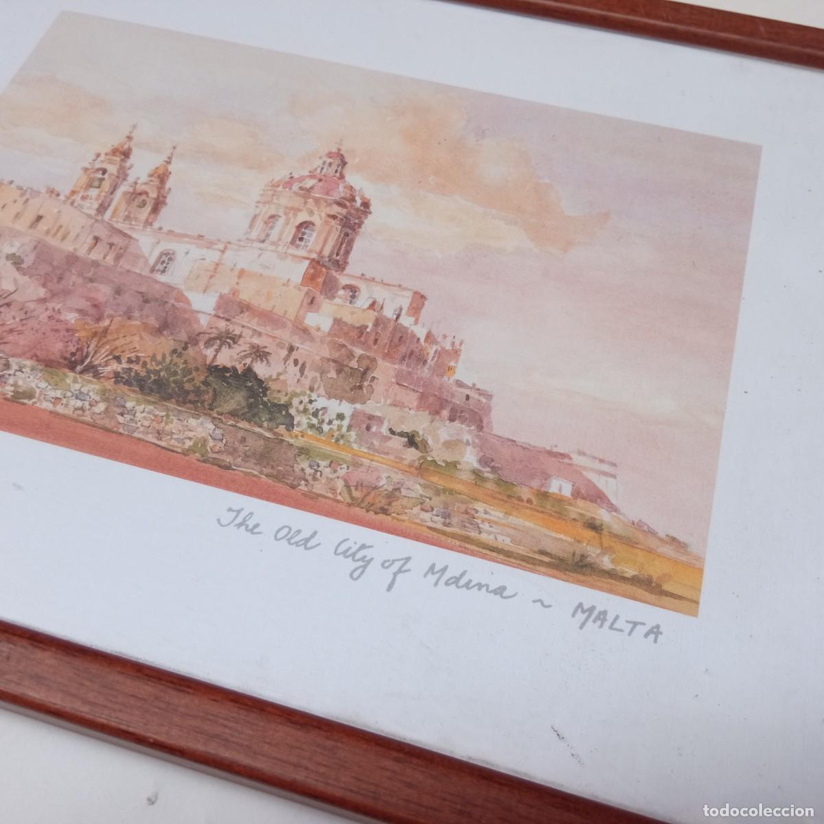 Otros objetos de arte: cuadro la ciudad vieja M-Dima , Malta - Foto 2