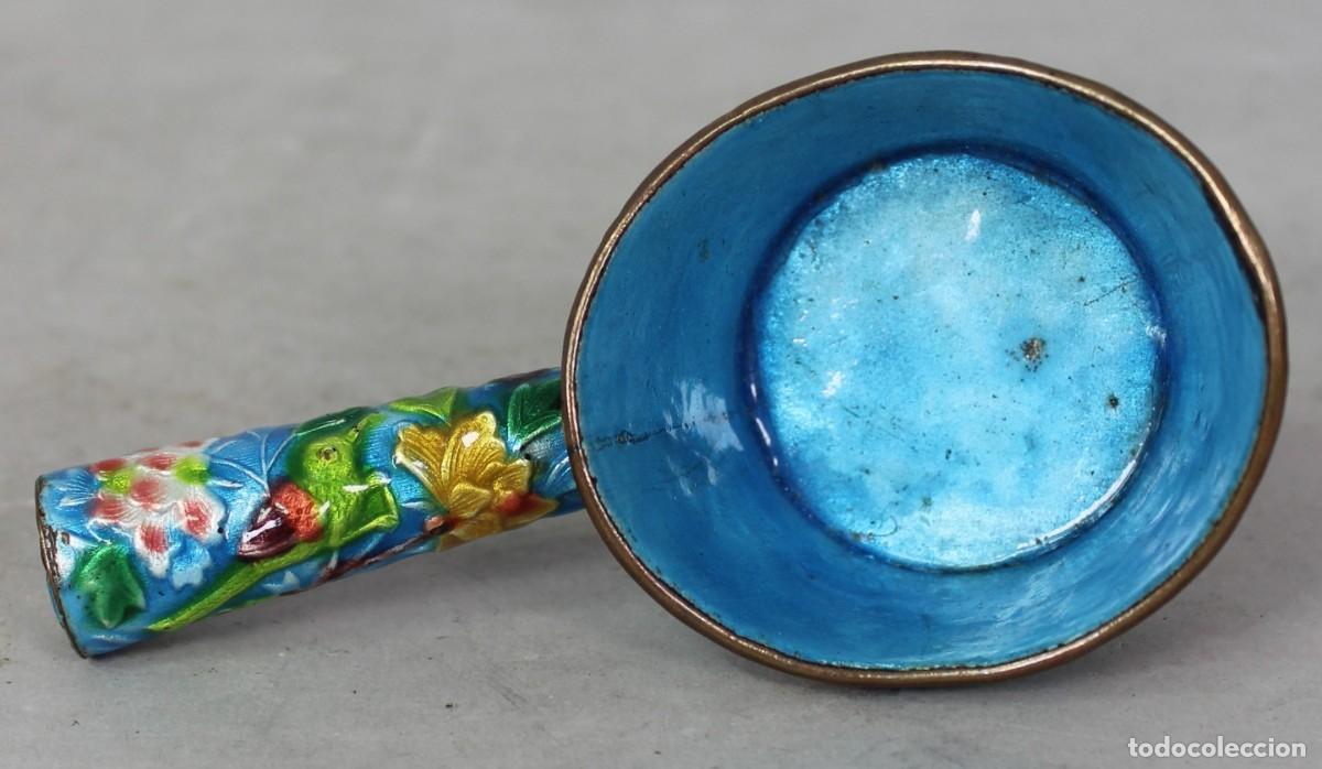 Otros objetos de arte: Cazo Bronce y Esmalte China siglo XIX - Foto 4