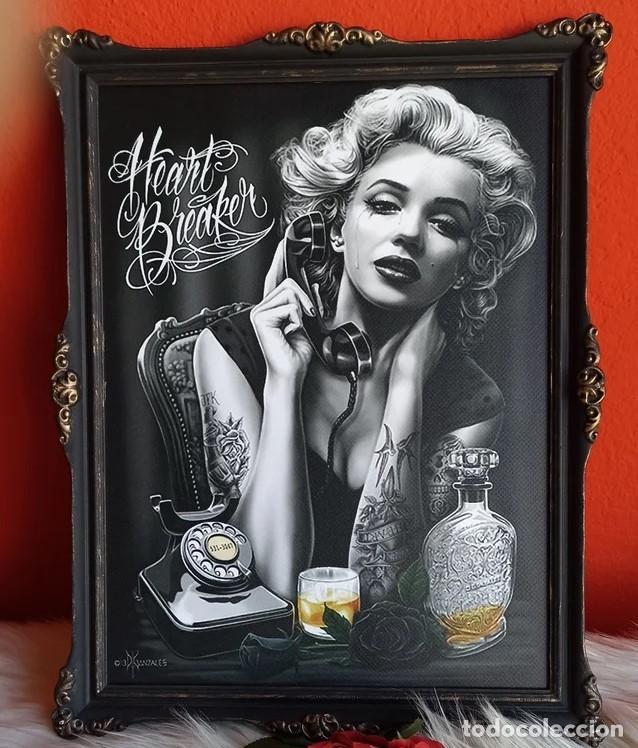 Otros objetos de arte: Cuadro Marilyn Heart Breaker - (45x34cm) - Foto 3